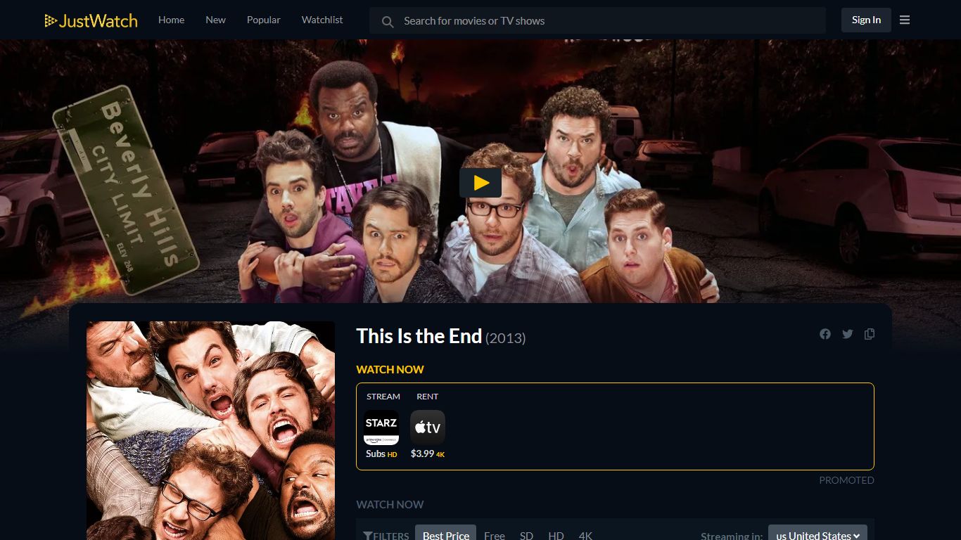 This Is the End streaming: where to watch online? - JustWatch